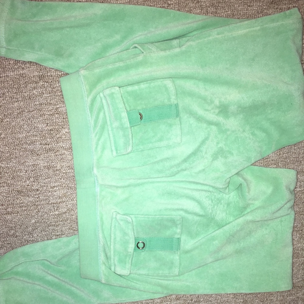 Juicy Couture Mint Terry cloth sweatpants